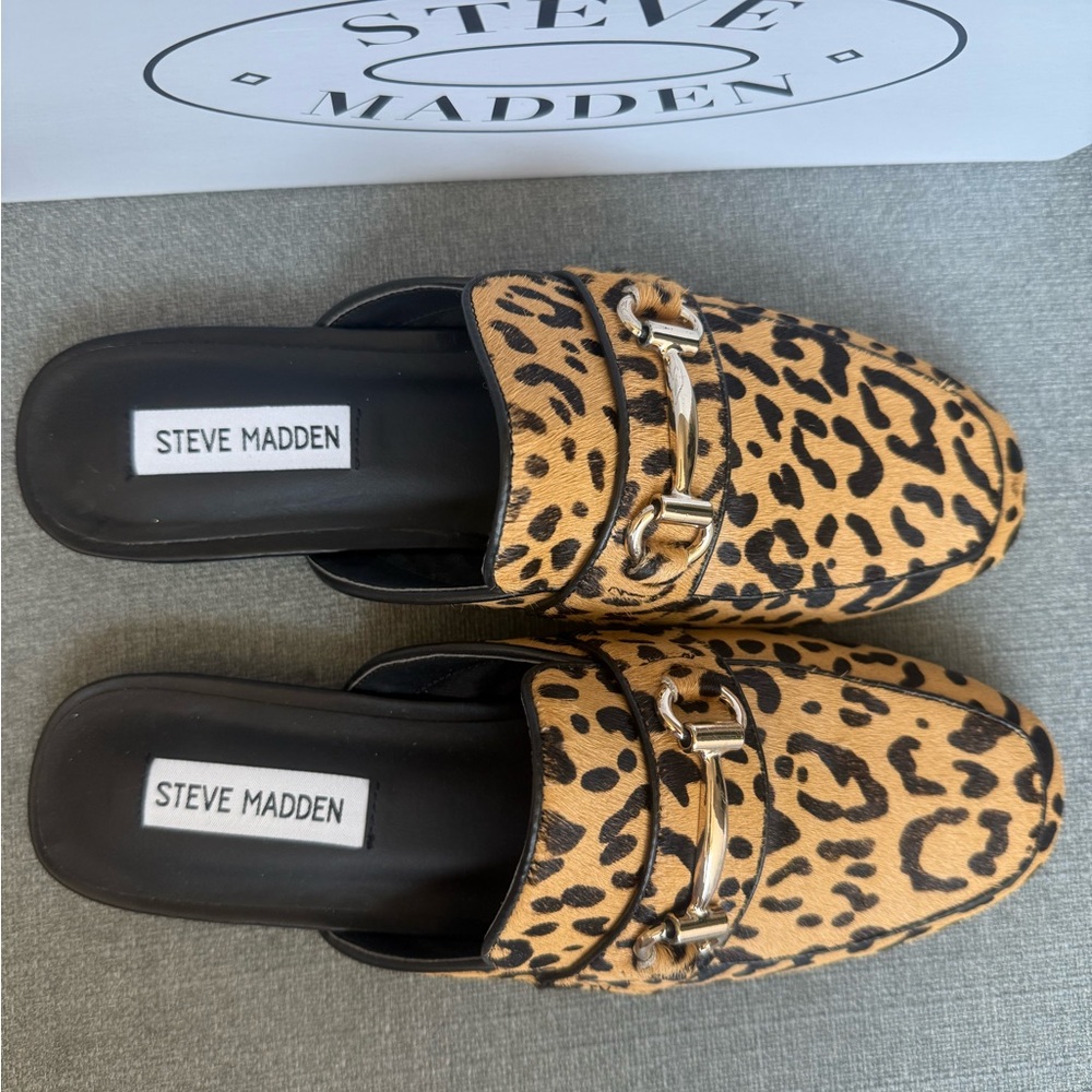 Steve Madden Leopard Print Loafers